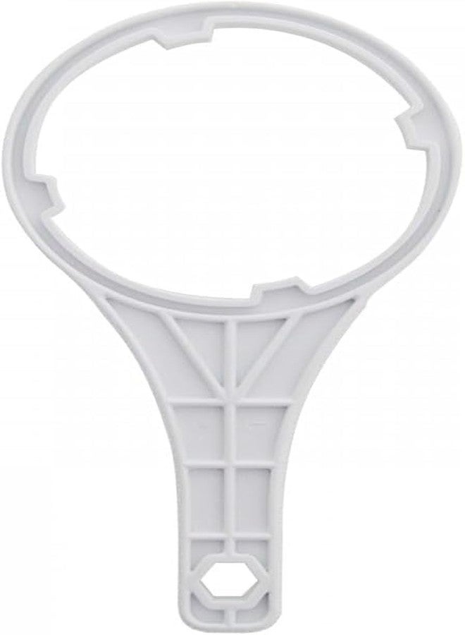 CFS - 1 Pack Water Purifier Housing Wrench Compatible with HDG4HS4 GXWH40L GXWH35F Filter Housing & Wide Body Filter Models - Durable Plastic, Spanner for RO System & Under Sink Water Filter Housing