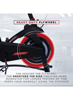ENDLESS  EL 7141 Steel Wheel Spinning Exercise Bike With ‎Speed, Heart Rate, Time and Distance LCD Digital Display | Alloy Steel | With Bottle Holders and 110 Kg (242LB) Max Weight Support  - Image 5