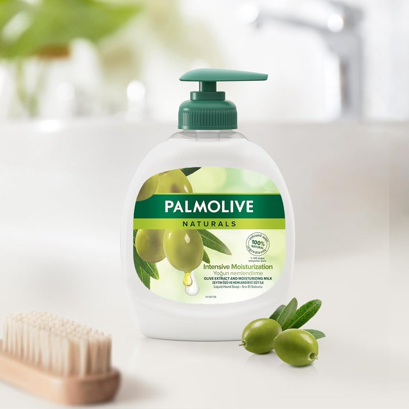 Palmolive غسول يد سائل بالموليف ناتشورالز زيت الزيتون والحليب، 300 مل - عبوة من 2 - Image 5