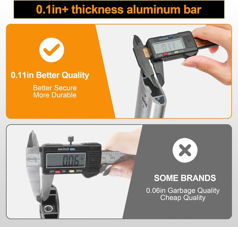 Autekcomma Silver Heavy Duty Roof Rack Cross Bars Replacement for Highlander 2020-2026(not fit LE Models & Grand Highlander),Anti-Theft Mechanism Lock Max 260 lbs Loading Weight with Tie-Down Loop - Image 4
