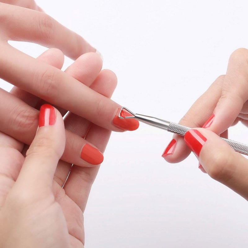 Pingispower Cuticle Pusher and Cutter, 2PCS Professional Cuticle Remover Tool, Premium Stainless Steel Durable Manicure Kit for Women, Fingernails and Toenails - Image 5