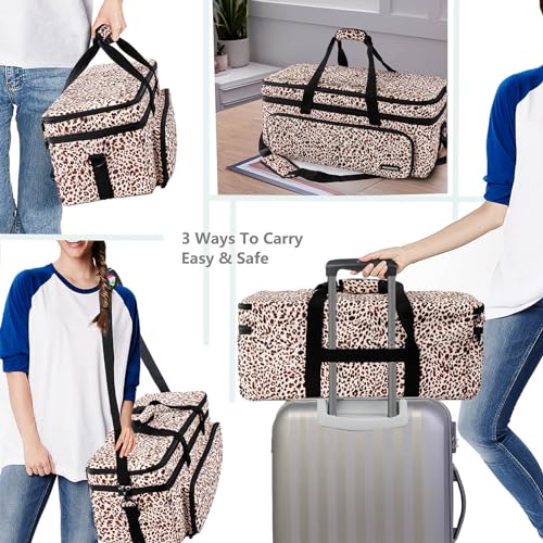 IMAGINING Carrying Case for Cricut Maker 3, Maker 4, Double-Layer Machine Bag with Cover for Cricut Explore 4, Explore 3, Explore Air 2, Storage Organizer for Cricut Accessories and Tools - Image 5