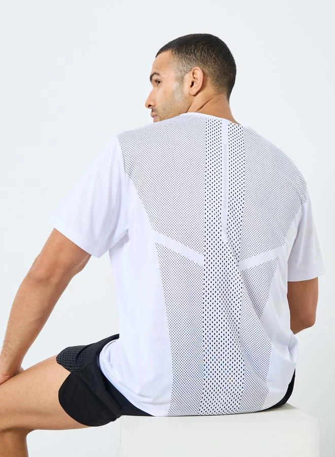 Styli Regular Fit Crew Neck Athleisure T-Shirt