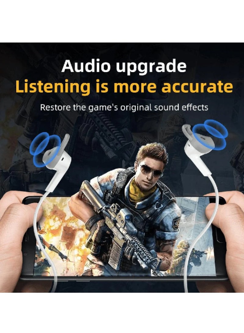 piva PIVA Type C S3 Wired 2in1 Earphone with Charging Port for Gaming White  - Image 5