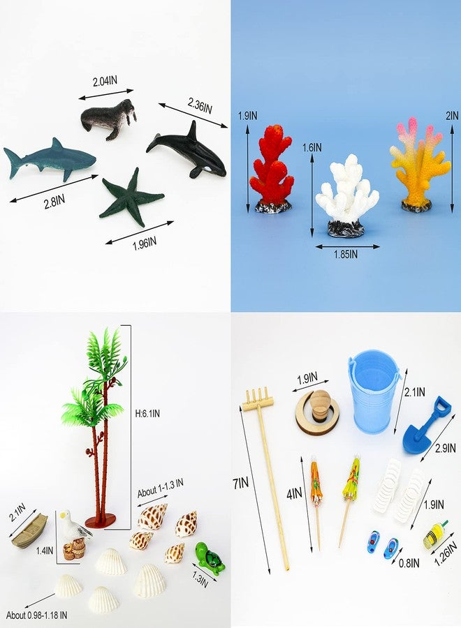 BangBangDa Beach Zen Garden Accessories Kit - Desktop Beach Fairy Garden Kit Sandbox Decor Tools Bamboo Rake Ornament Decoration Office Stress Relief Toys Therapy Man Woman Father Mather Meditation Zen Gifts - Image 5