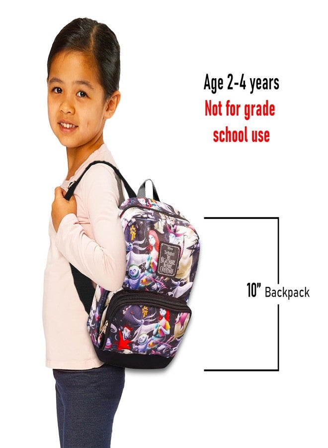 فاست فوروورد حقيبة ظهر مدرسية للأطفال من فيلم "كابوس قبل عيد الميلاد" ~ مجموعة من 4 قطع من اللوازم المدرسية: حقيبة ظهر صغيرة للأطفال مقاس 10 بوصات بتصميم جاك سكيلينغتون، ملصقات، والمزيد - Image 5