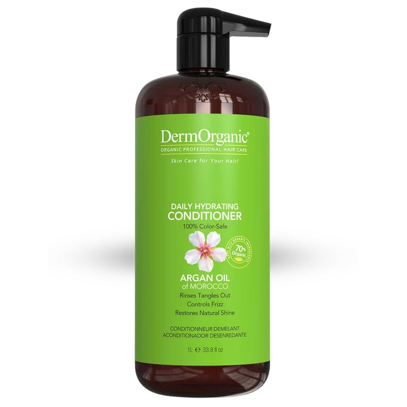DermOrganic Argan Oil Daily Hydrating Hair CareSulfate Free  Color SafeCONDITIONER 338 oz
