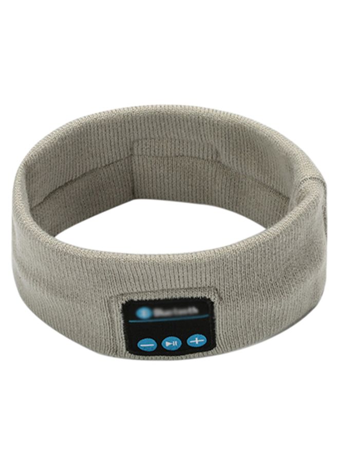 NIBEMINENT BT5.0 Connected Music Knitted Headband Headwear Headphone Grey - Image 1