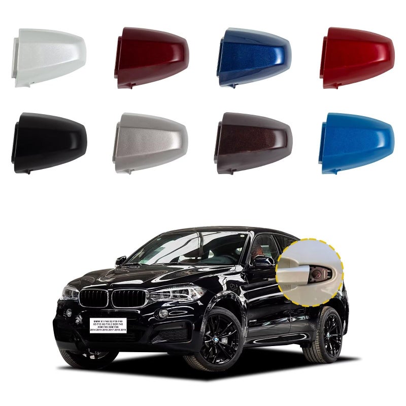 Goholy Car Door Handle Cover Cap Compatible with BMW X1 F48 X2 F39 X5 F15 X6 F16 X5M X6M F86 20142019 51217396541 51217396544 Door Key Cover Door Handle Accessories Lock Cap Fragrant Red Front Left - Image 2