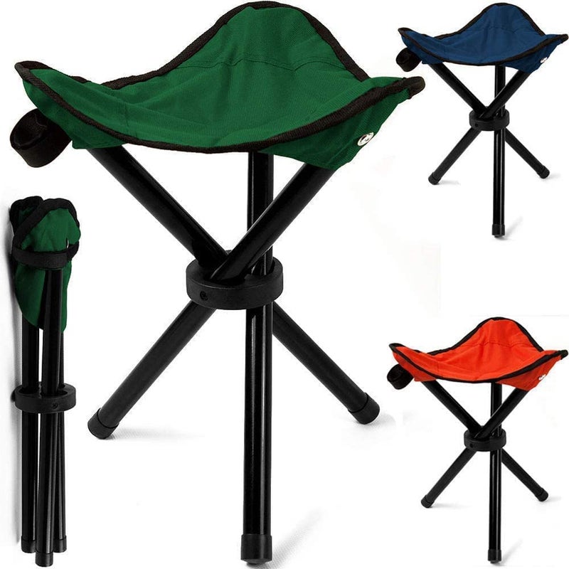 HARIHUB HARIHUB Portable Four Leg StoolFoldable StoolFolding Chair for Travelling Camping Fishing Outdoor Garden Balconies 
