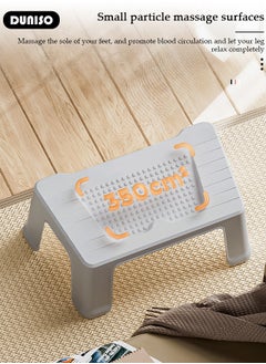 DUNISO Office Foot Rest for Under Desk, Footstool with Storage Rack, Foot Stool with Massage Texture, Non-Slip Toilet Stool, Ergonomic Foot Rest for Pressure Relief, Comfortable Foot Stool for Home, Office, School  - Image 5