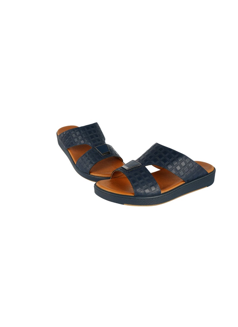 barjeel uno - Barjeel Uno Boys Elegant Arabic Sandals TAM 107B Navy - Image 1