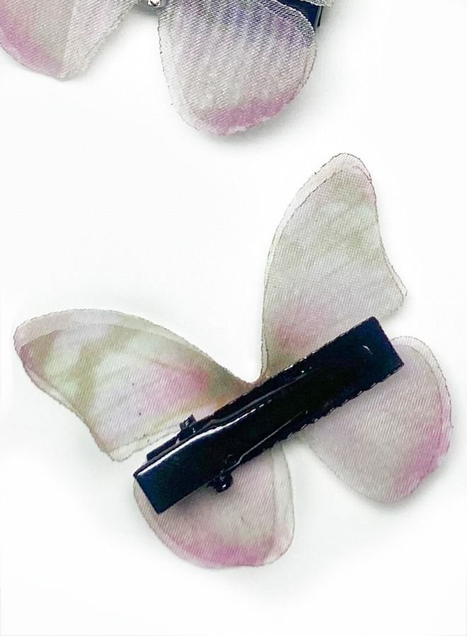 Elite Dose Butterfly Design Hair Clips 4 Pieces Multicolor - Image 5