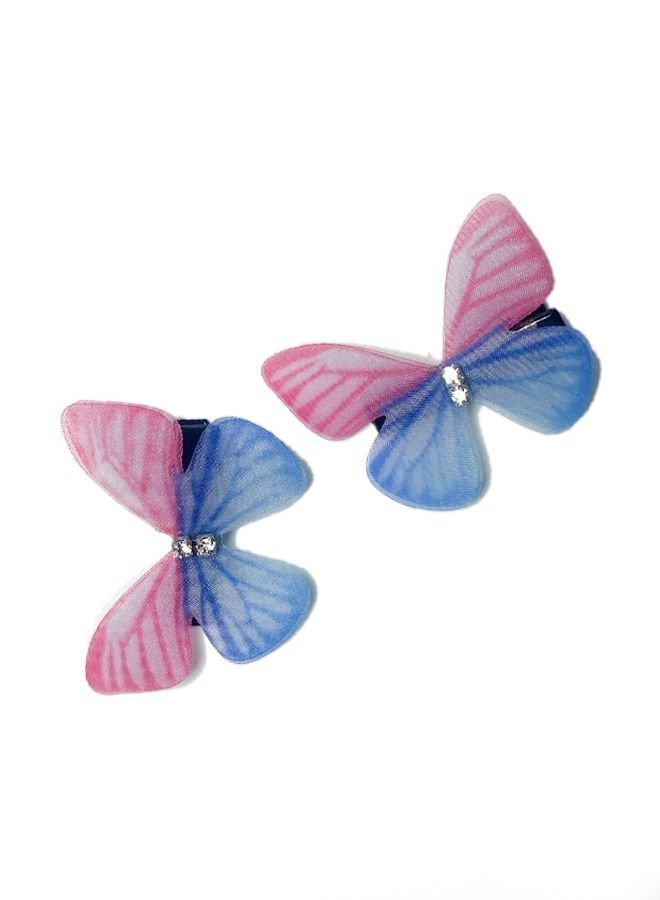 Elite Dose Butterfly Design Hair Clips 4 Pieces Multicolor - Image 4