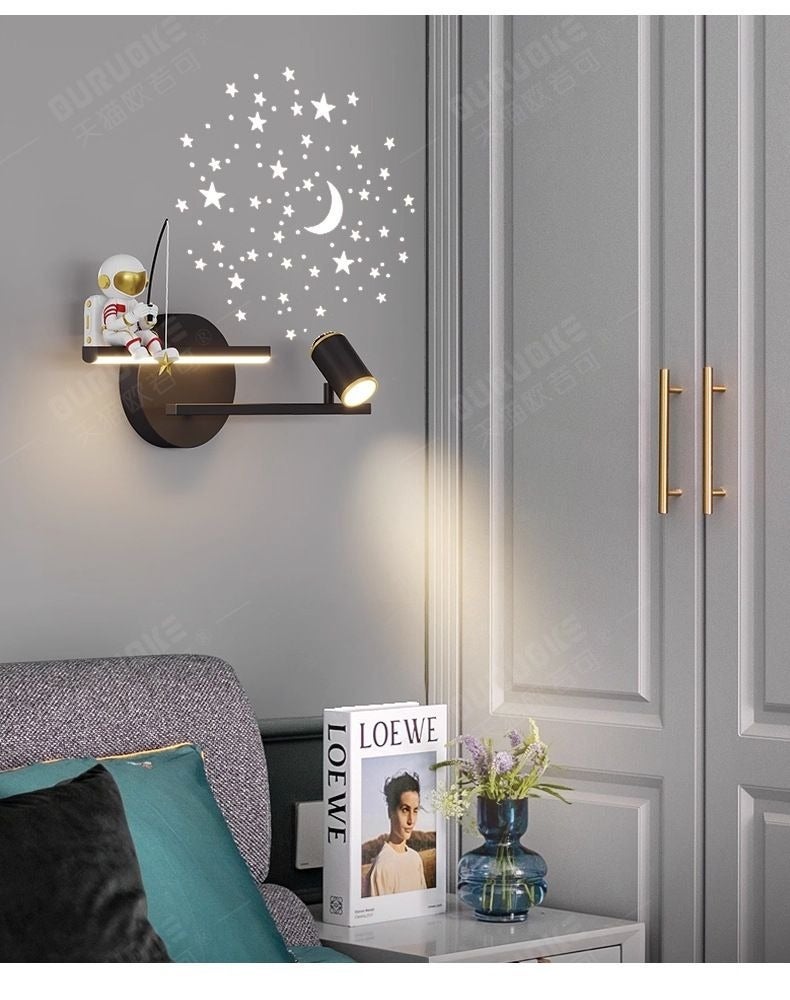 Matte Black Round Wall Light - Image 5