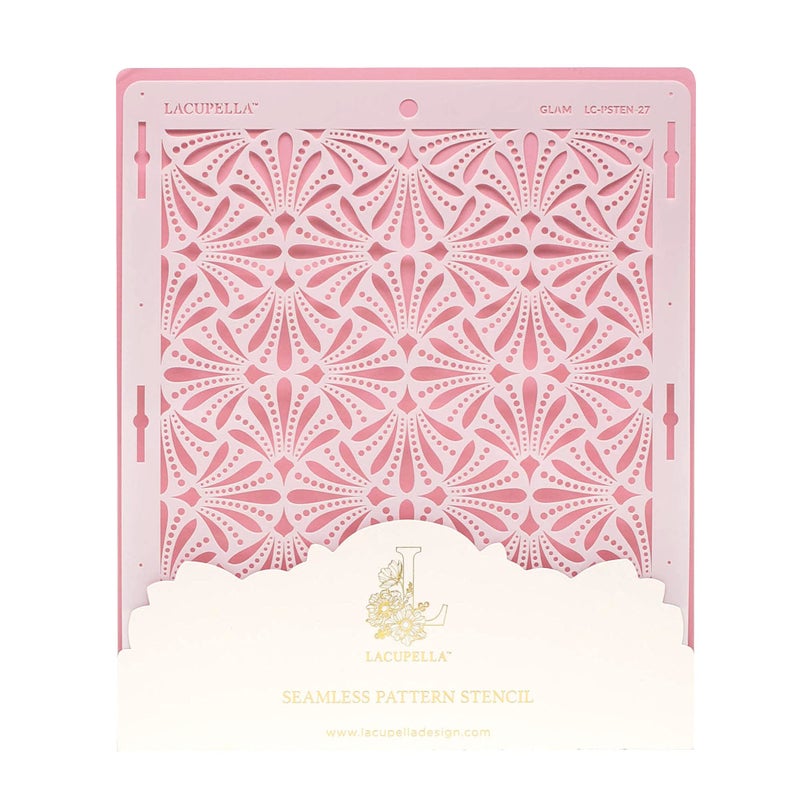 Lacupella Cake Decorating Stencil for Tall Buttercream Cake Royal Icing Ganache Paint Airbrush Glam