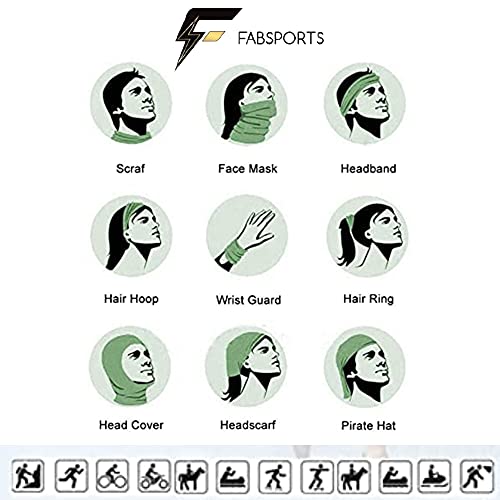 FABSPORTS Cooling Arm Sleeves & Bandana combo for Men & Women with UV Protection, Quick Dry, for cycling, cricket, skating, biking etc - Image 3