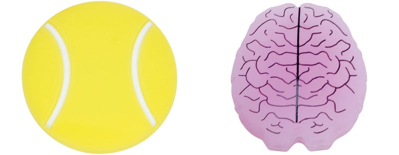 Gamma Sports String Things Vibration Dampeners(2-Pack) - Tennis Ball/Brain - Image 4