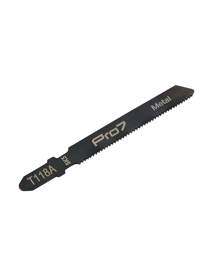 LAWAZIM Pro7 Jigsaw Blade - T118A - 5 Piece 77mm 21 TPI T-Shank Jig Saw Blades - High-Carbon Steel, Milled Wavy-Set Teeth - Clean and Controlled Straight Cutting in Metal & Aluminum - Image 3