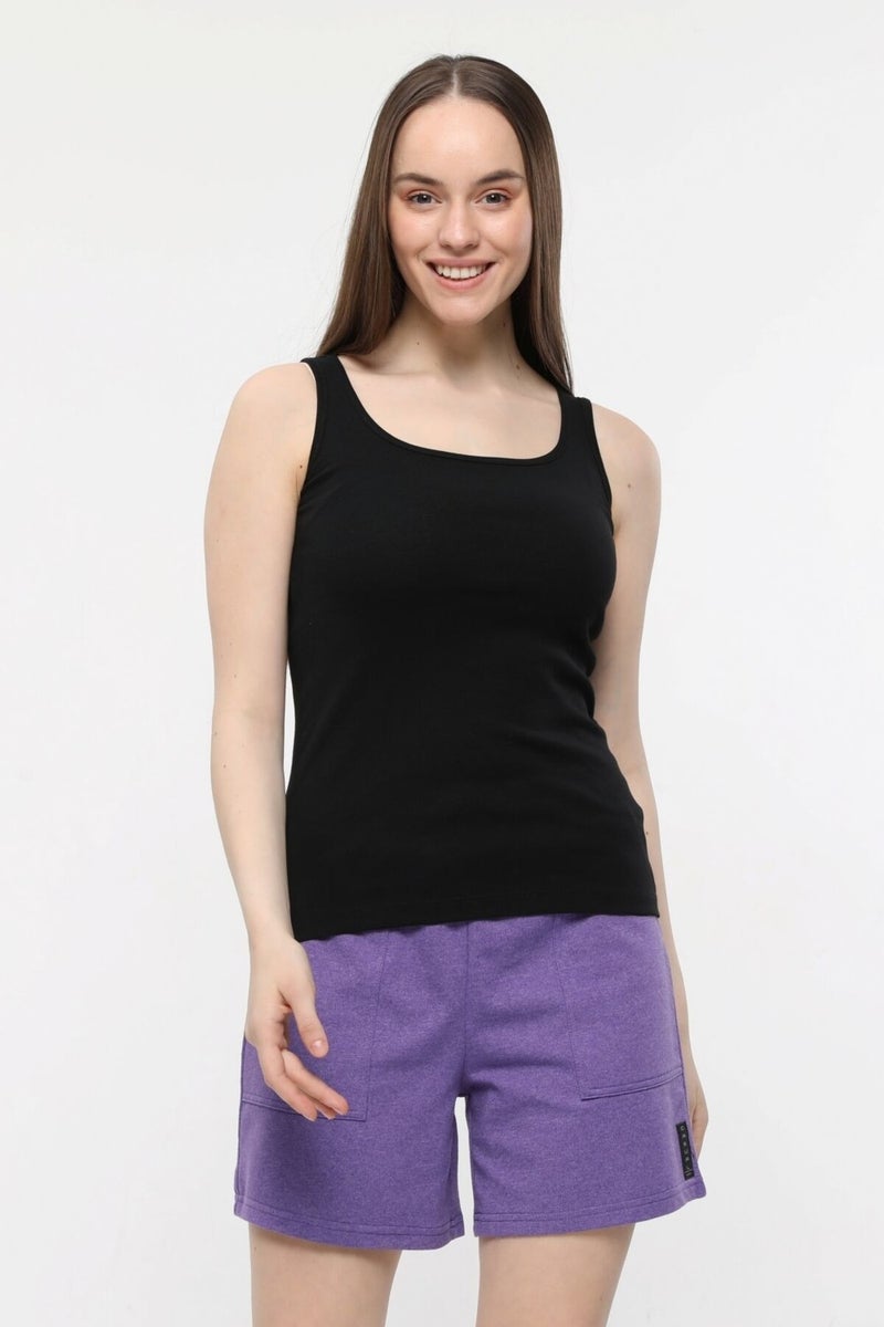 Defy's Women's Wide Strap T-Shirt Black - M  - Image 4