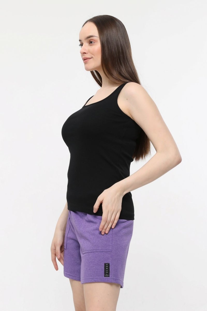 Defy's Women's Wide Strap T-Shirt Black - M  - Image 5