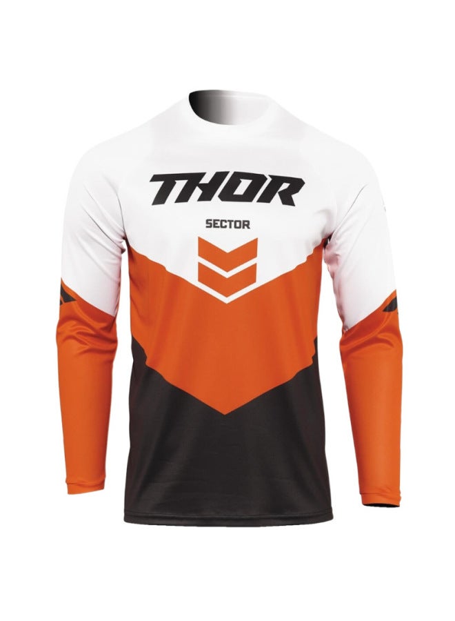 Summer New Thor Downhill Suit Motorcycle Cycling Suit Mountain Road Bike Quick-drying Breathable Long-sleeved T-shirt