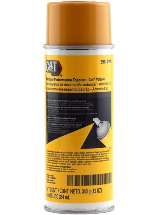 Caterpillar 458-9587 Standard Performance CAT Yellow Topcoat Paint Aerosol 12oz. EACH