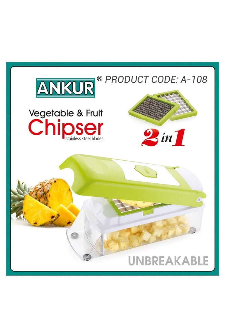 ANKUR 2 in 1 Vegetable and Fruit Chipser - Image 2