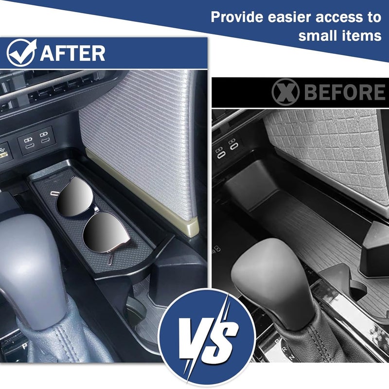 TOPINSTALL Front Center Console Tray Compatible with 2025 Toyota Camry Accessories, Gear Shifter Right Side Console Organizer Inserts Storage Interior Accessories Cost effective global grade quality - Image 3