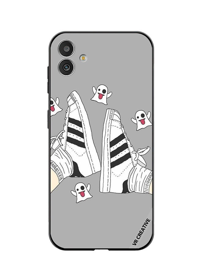 VR CREATIVE Protective Case Cover For Samsung Galaxy F14 Black & White Shoe Design Multicolour - Image 1