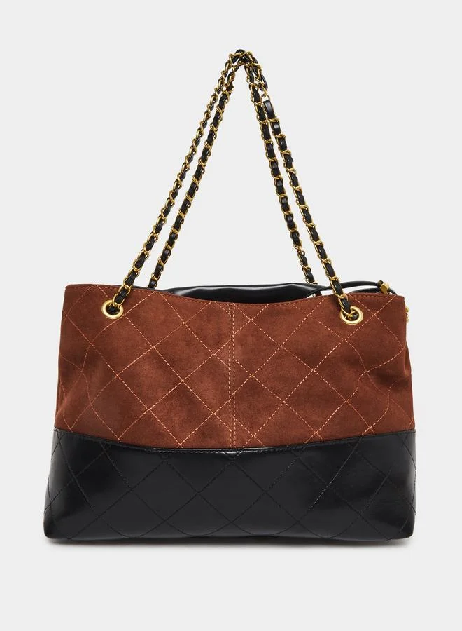 ستايلي شنطة يد بتدرج لونين