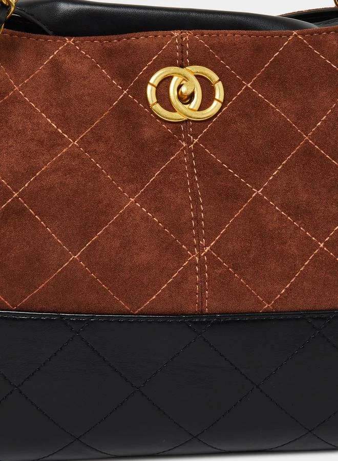 Styli  Two Tone Handbag for Women | Best Price UAE