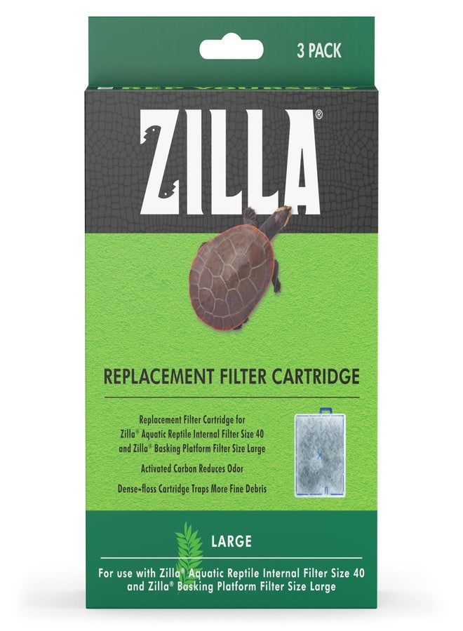 Zilla Reptile Pet Terrarium Water Filter Replacement Cartridge, Large, 3-Pack - Image 3