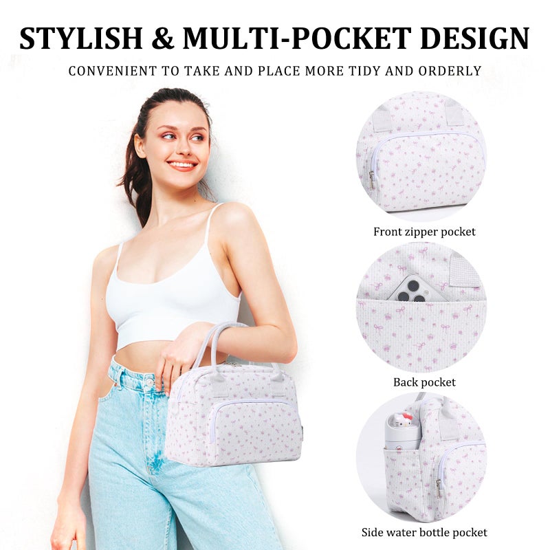 MEXS Insulated Lunch Bag for Women Men Large Reusable Lunch Box Adult Leakproof Portable Cooler Tote Bags for Work Picnic - Image 3