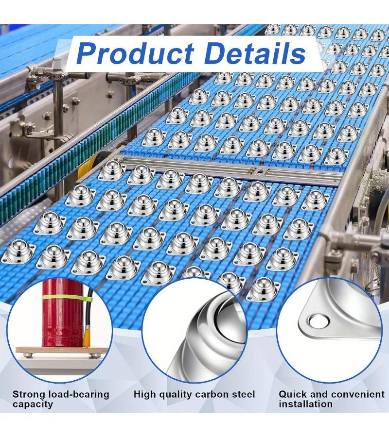 12pcs Stainless Steel Ball Bearings For Track Wheels And Casters Smooth Rotation Durable Structure Suitable For Moving Furniture And Equipment - Image 3