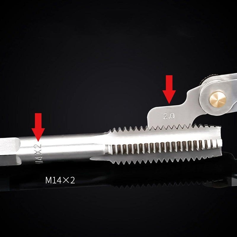 Utoolmart 0.4mm-6mm Metric 60 Degree Screw Thread Pitch Gauge Measuring Tool 1pcs - Image 5