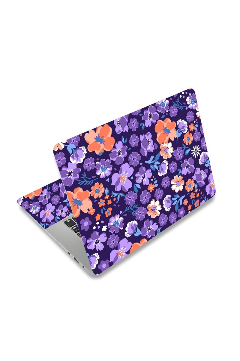 HAPLIVES Laptop Skin Vinyl Sticker Decal, 12" 13" 13.3" 14" 15" 15.4" 15.6 inch Laptop Skin Sticker Cover Art Decal Protector Fits HP Dell Lenovo Compaq Apple Asus Acer (Floret) - Image 1