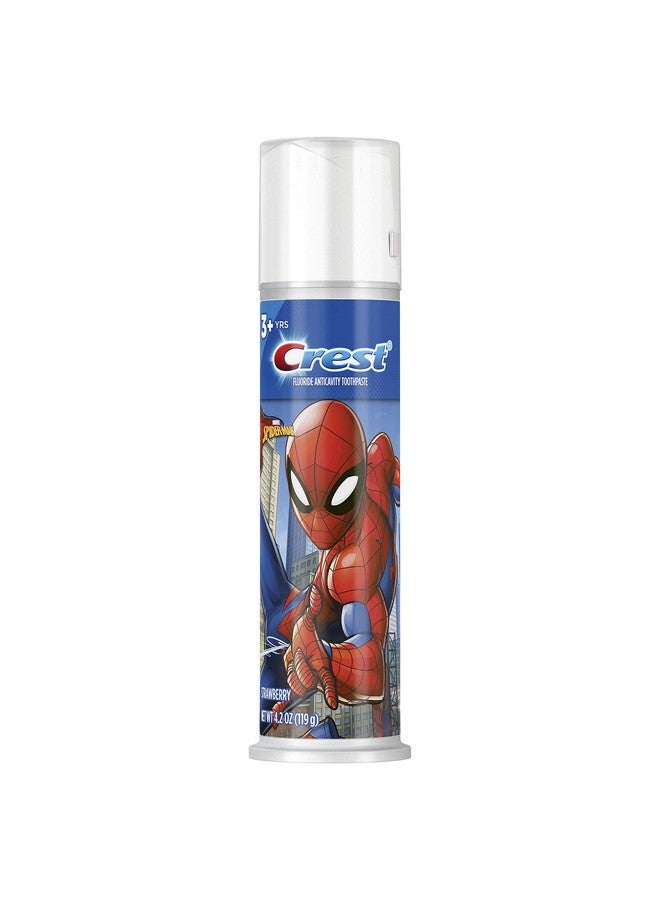 Crest Kid'S Toothpaste Pump, Featuring Marvel'S Spiderman Flavor, Strawberry, 4.32 Ounce - Image 1