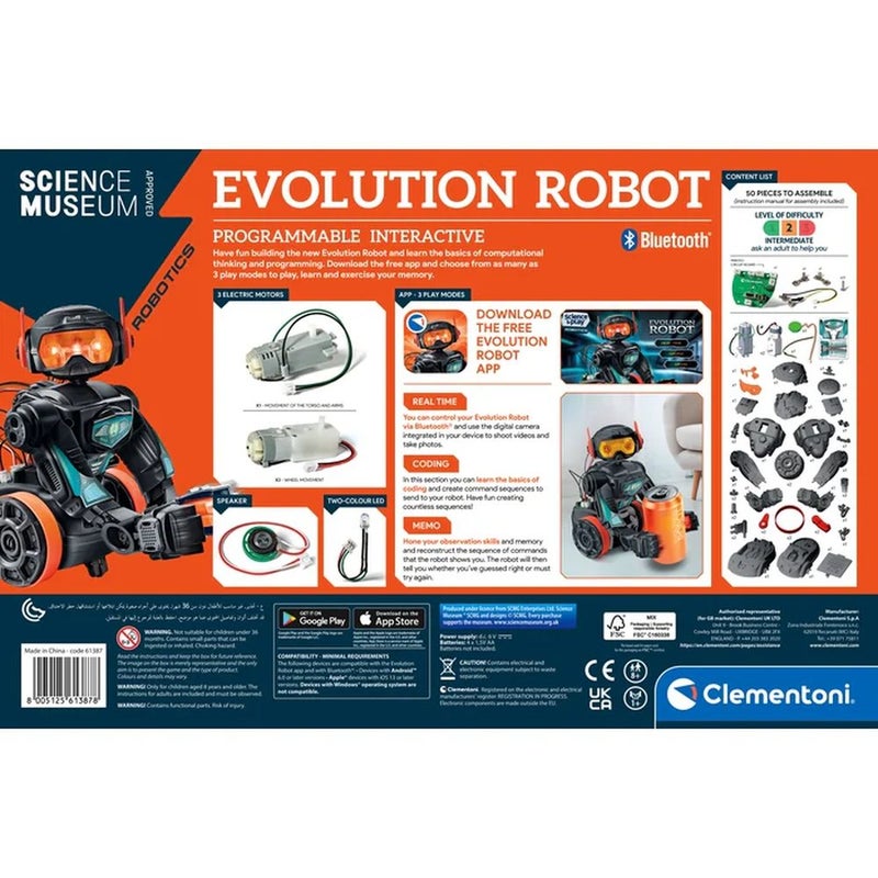 Clementoni - Science Museum Evolution Programmable Robot - 61387 - Image 3