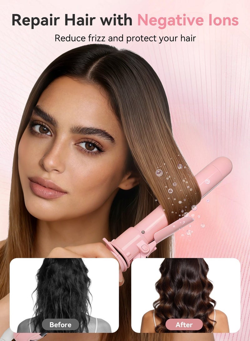 فوريول فير شعر كيرلر الشعر 28مم – مكواة تجعيد أوتوماتيكية مع طلاء سيراميك، تسخين PTC، شاشة LCD، دوران مزدوج، جهد مزدوج، حتى 230°C - Image 4