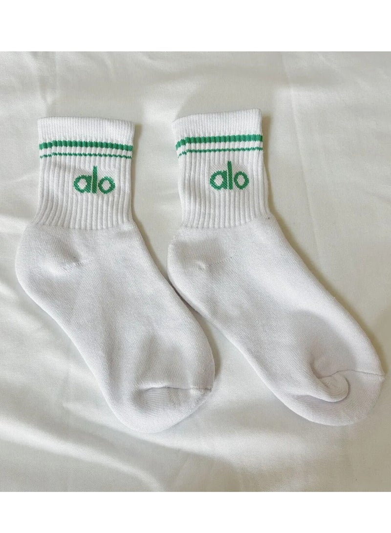 Alo Yoga Meia Alo Yoga Unisex Vintage Middle Socks