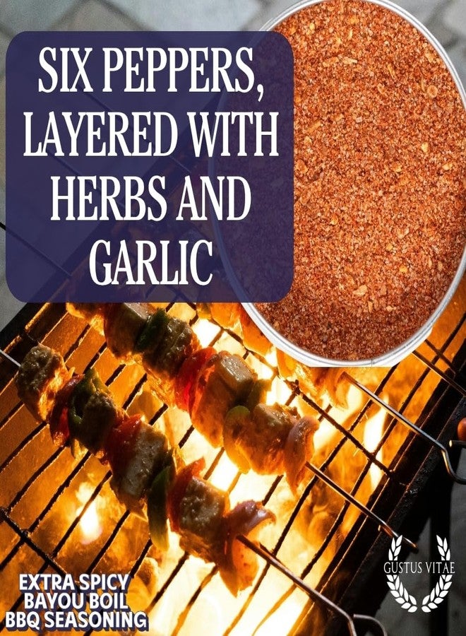 GUSTUS VITAE Extra Spicy Bayou Boil BBQ Seasoning | Gourmet Seasoning, Artisanal Spice Blend | All Natural, Non GMO | Hand Crafted in Small Batches in USA | No MSG or Artificial Ingredients | GLP-1 Friendly | Sustainably Sourced, Ultra Premium Spice & Rub | Bougie BBQ | Gustus Vitae | #867 - Image 5