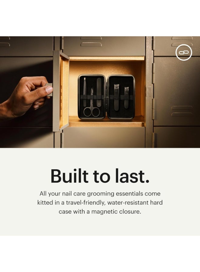 MANSCAPED® Shears 3.0, 5-Piece Precision Men’s Nail Grooming Travel Kit - Image 3