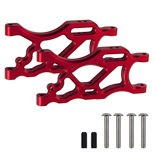 Share Goo ShareGoo Aluminum Alloy Rear Lower Swing Arm Rear A Arm Compatible with Arrma 1/7 Limitless Infraction 6S Arrma 1/8 Typhon 6S RC Car (Red) - Image 5