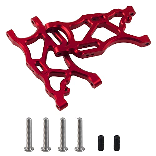 Share Goo ShareGoo Aluminum Alloy Rear Lower Swing Arm Rear A Arm Compatible with Arrma 1/7 Limitless Infraction 6S Arrma 1/8 Typhon 6S RC Car (Red) - Image 3