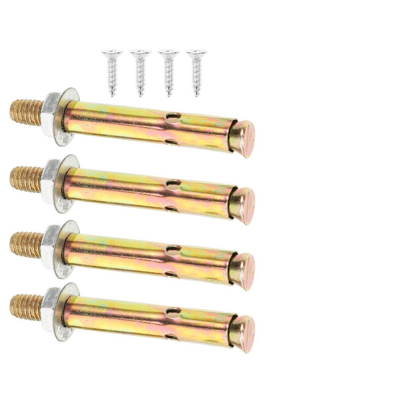 Dooutil Stainless Steel Countersunk Screws And Expansion Bolts Wall Fixing Hardware Fastening Kit 4 Plus 4 Screw Anchor Set For Home Improvement Diy Accessory - Image 2