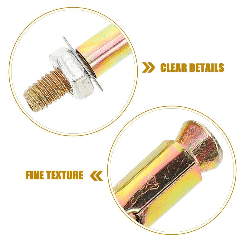 Dooutil Stainless Steel Countersunk Screws And Expansion Bolts Wall Fixing Hardware Fastening Kit 4 Plus 4 Screw Anchor Set For Home Improvement Diy Accessory - Image 4