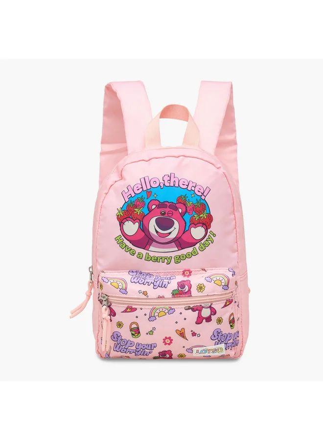 Disney Girls Lots-o'-Huggin' Bear Print School Backpack with Adjustable Straps - 10x25x33 cm