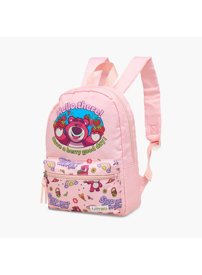 Disney Girls Lots-o'-Huggin' Bear Print School Backpack with Adjustable Straps - 10x25x33 cm