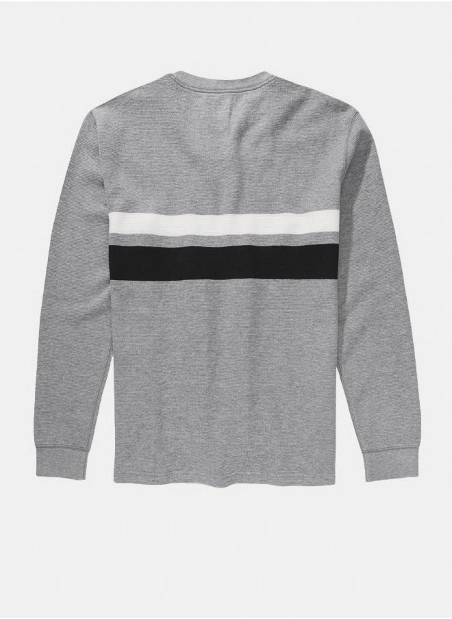 American Eagle - AE Long-Sleeve Striped Thermal T-Shirt - Image 1